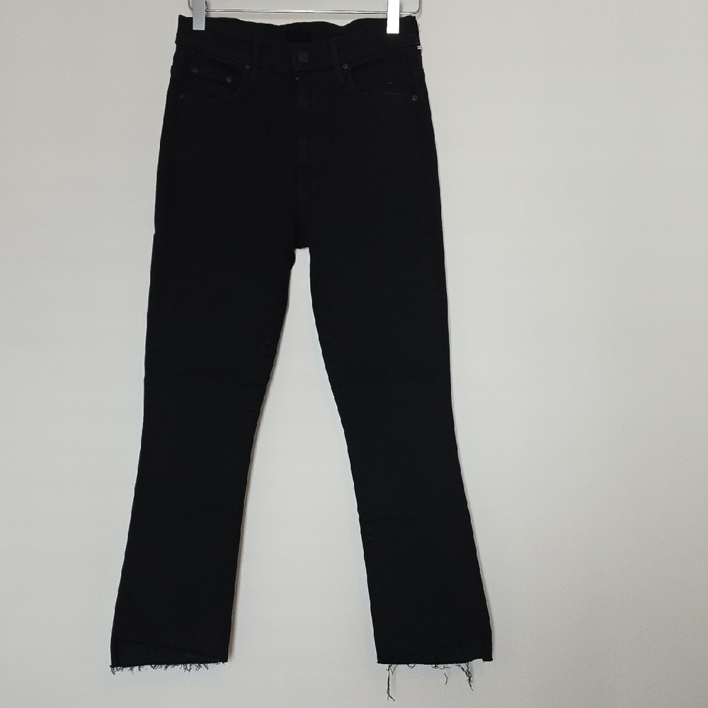 MOTHER Black Ankle Jeans